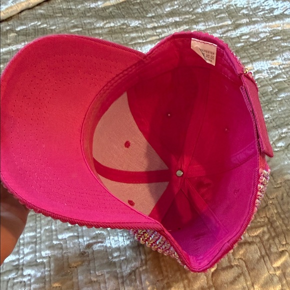 Pink Rhinestone Cap - Picture 6 of 7